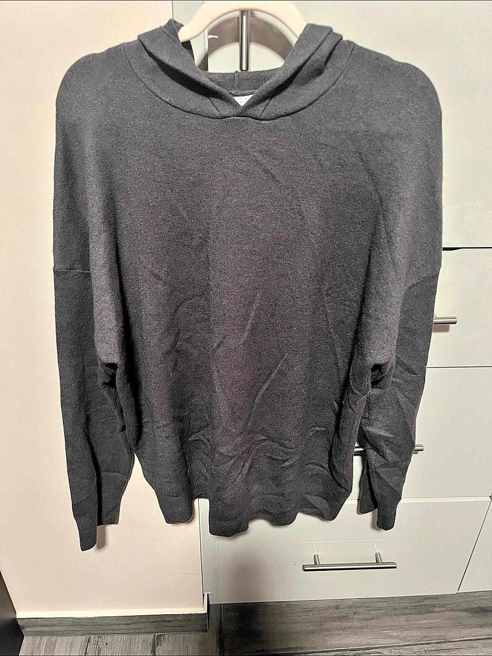 Zara gray Hooded Sweater Size L